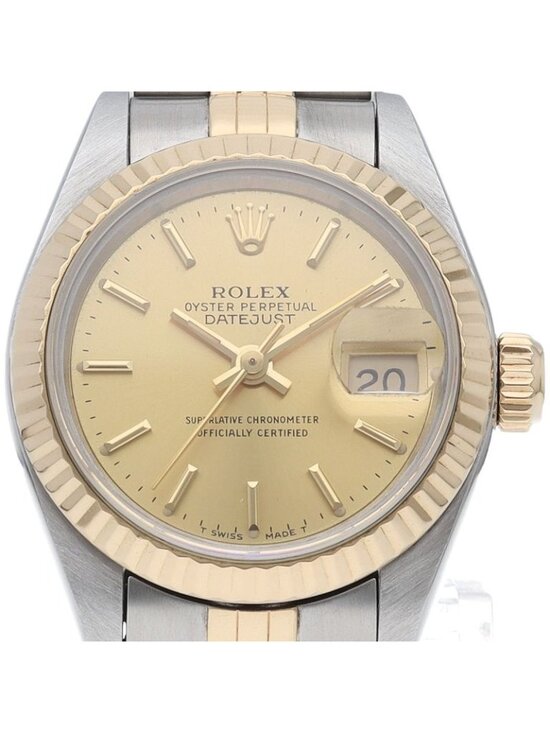Rolex Datejust Watch 18k Yellow Gold SS Chien Color Polished 19 main image 3